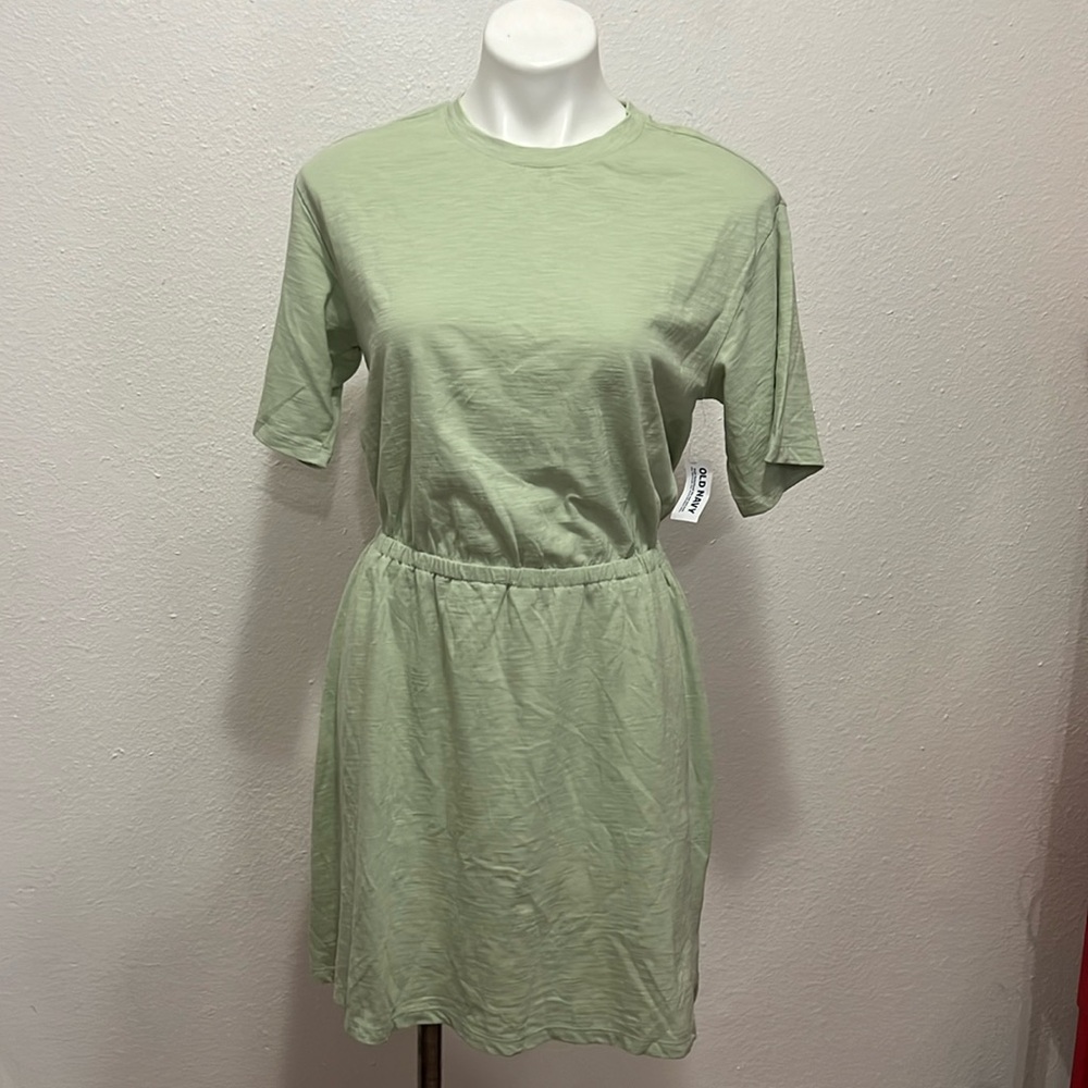 Old Navy Green Tshirt Dress Sz S